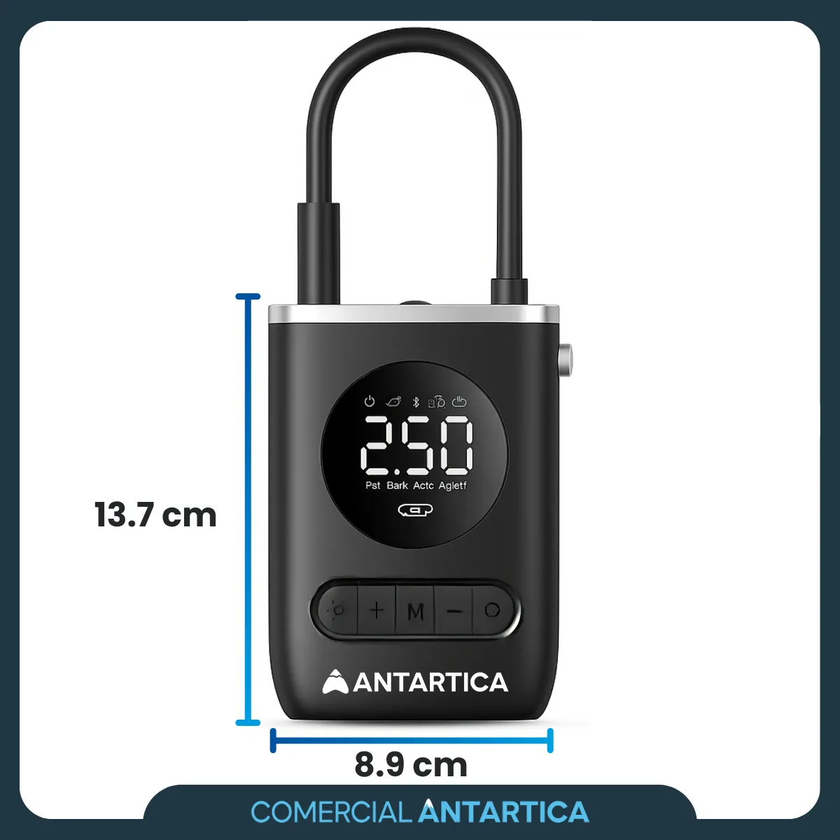 Inflador Portátil 12V Bici Moto Auto